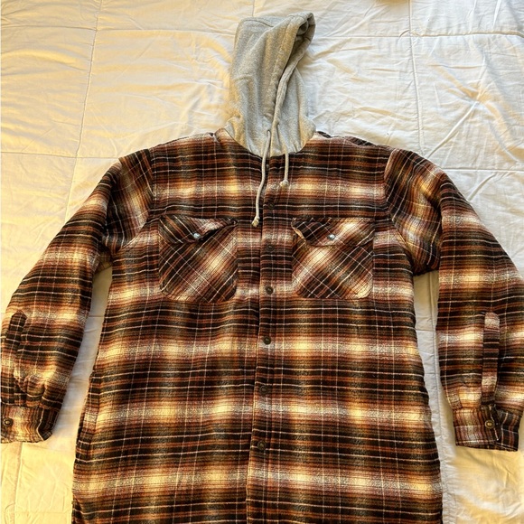 Plaid Hooded Jacket - Picture 1 of 2